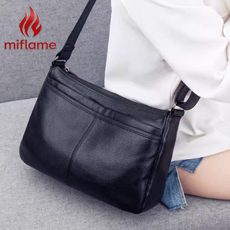 Luxury Bags Quiet - Tas Hobo Kulit Asli untuk Wanita,