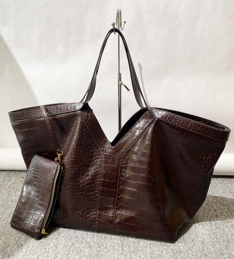 Luxury Bags 2026 - Tas Tote Motif Buaya Ukuran Besar