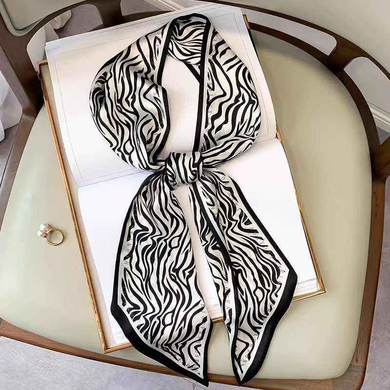 Luxury Bags Online - Syal Sutra Motif Zebra Mewah untuk