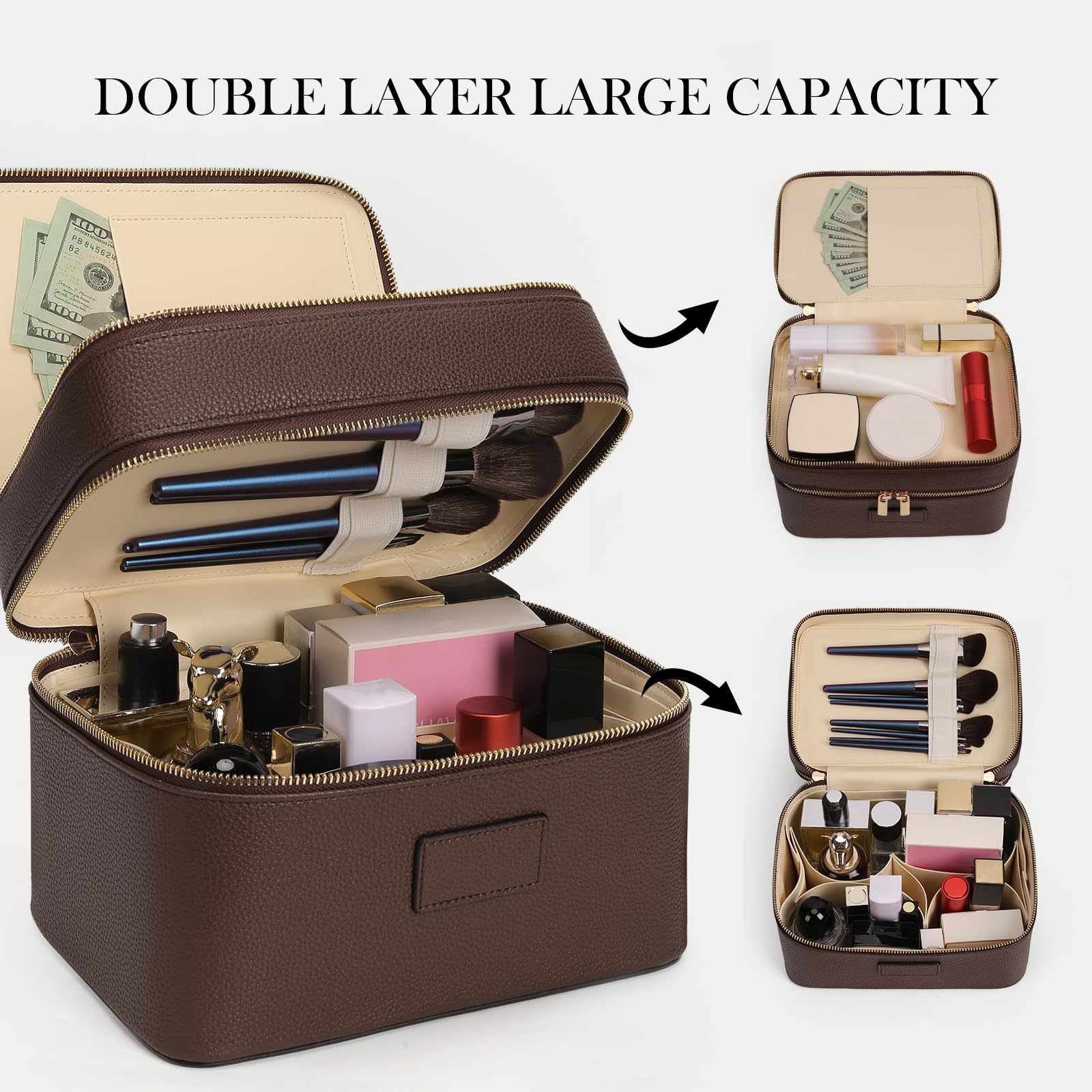 Luxury Bags Quality - Tas Kosmetik Mewah Berkapasitas Besar Dua