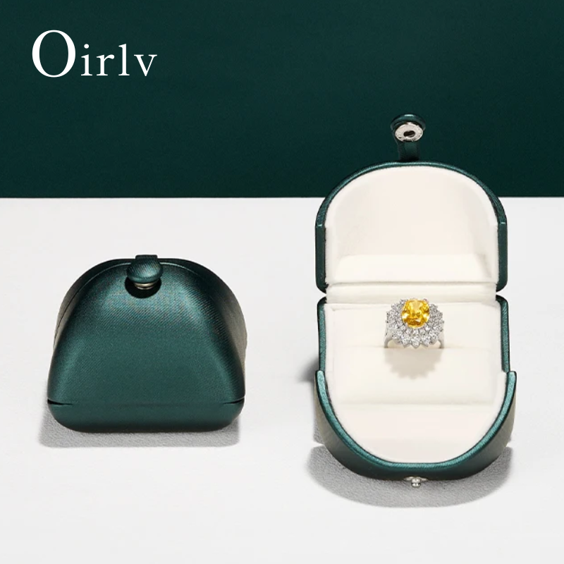 Luxury Bags List - Kotak Cincin Hijau Tua Mewah, Wadah