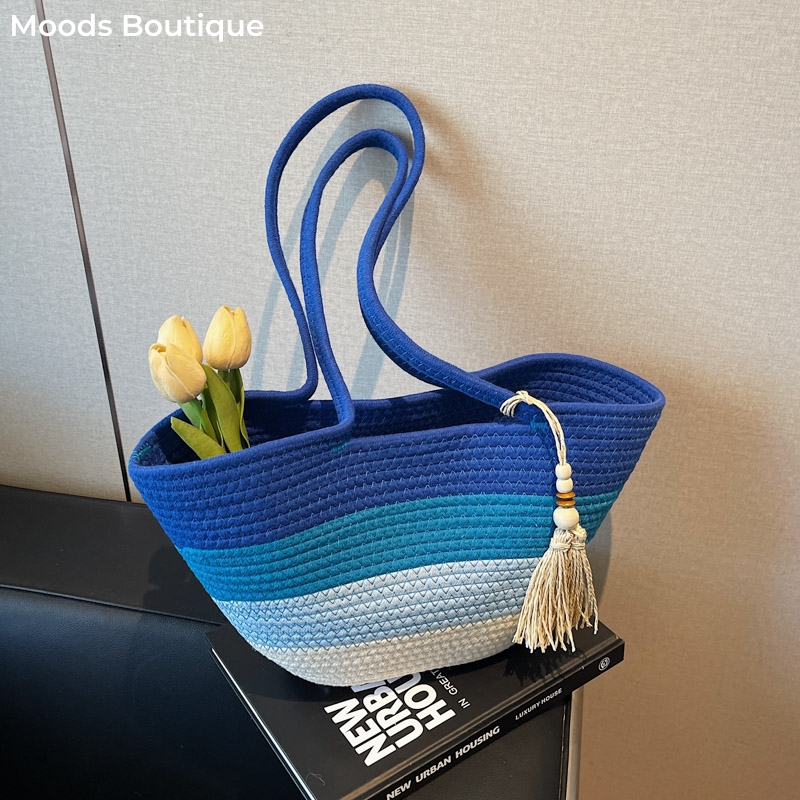 Luxury Bags Consignment - Tas Tote Bahu Desain Tenun Tali