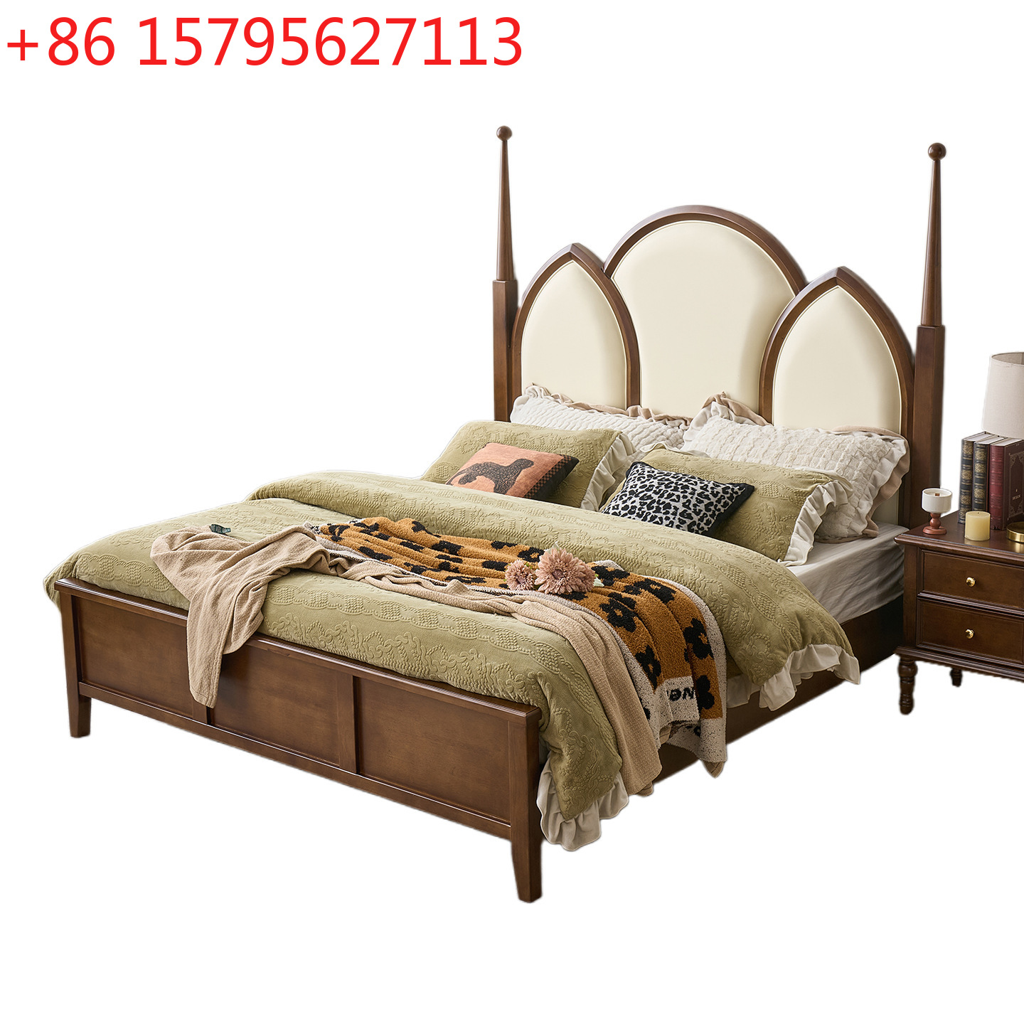 Luxury Bags Direct - Tempat tidur ganda gaya abad pertengahan,