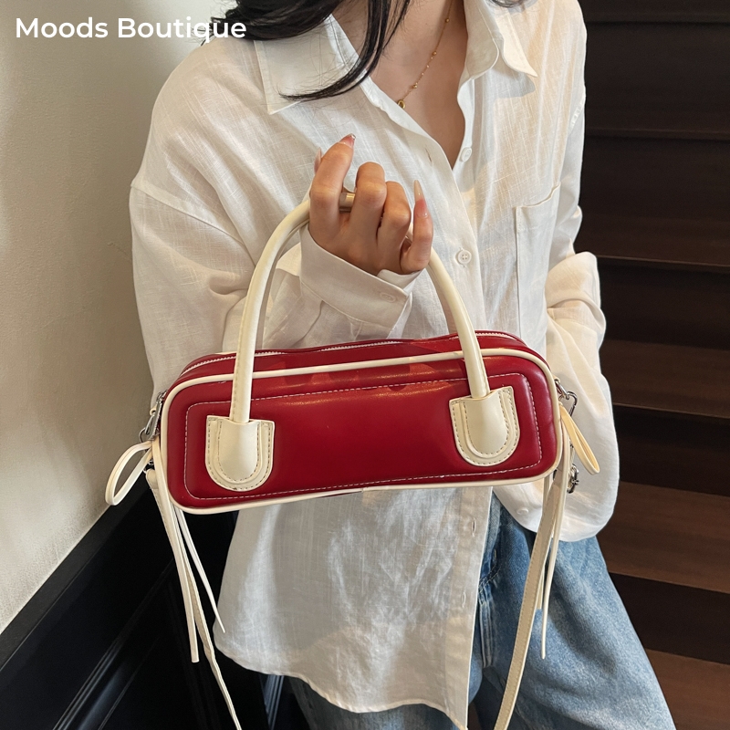 Luxury Bags Consignment - Tas Pegangan Atas Warna Kontras untuk