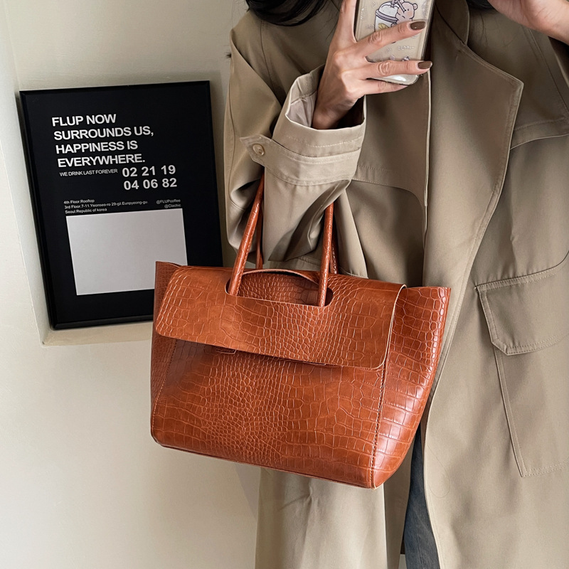 Luxury Bags Edit - Tas besar wanita pola batu, tas