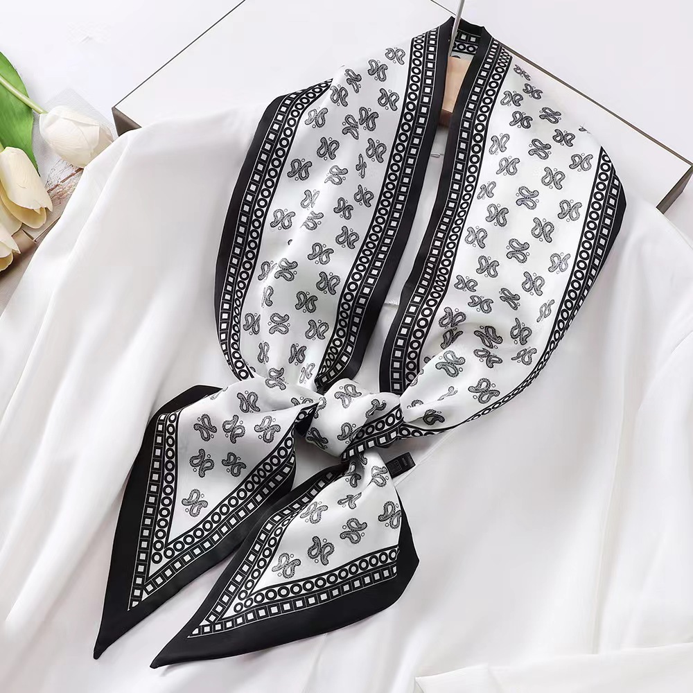 Syal Sutra Motif Zebra Mewah u - Luxury Bags Online ulasan dan harga