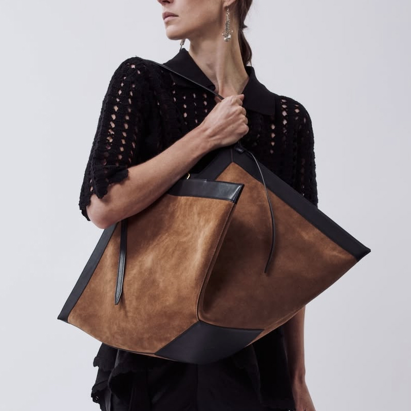 Tas Tote Suede Imitasi Ukuran  - Luxury Bags 2026 ulasan dan harga