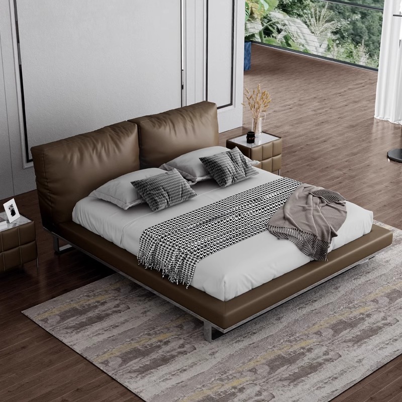 Tempat tidur kulit mewah Itali - Luxury Bags Quiet ulasan dan harga