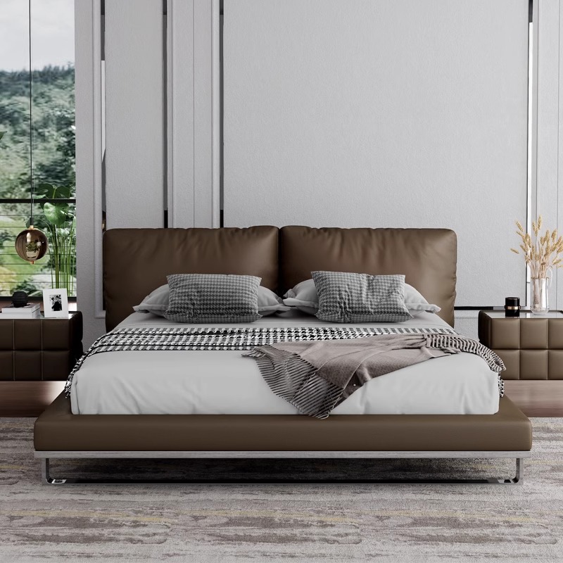Tempat tidur kulit mewah Itali - Luxury Bags Quiet ulasan dan harga