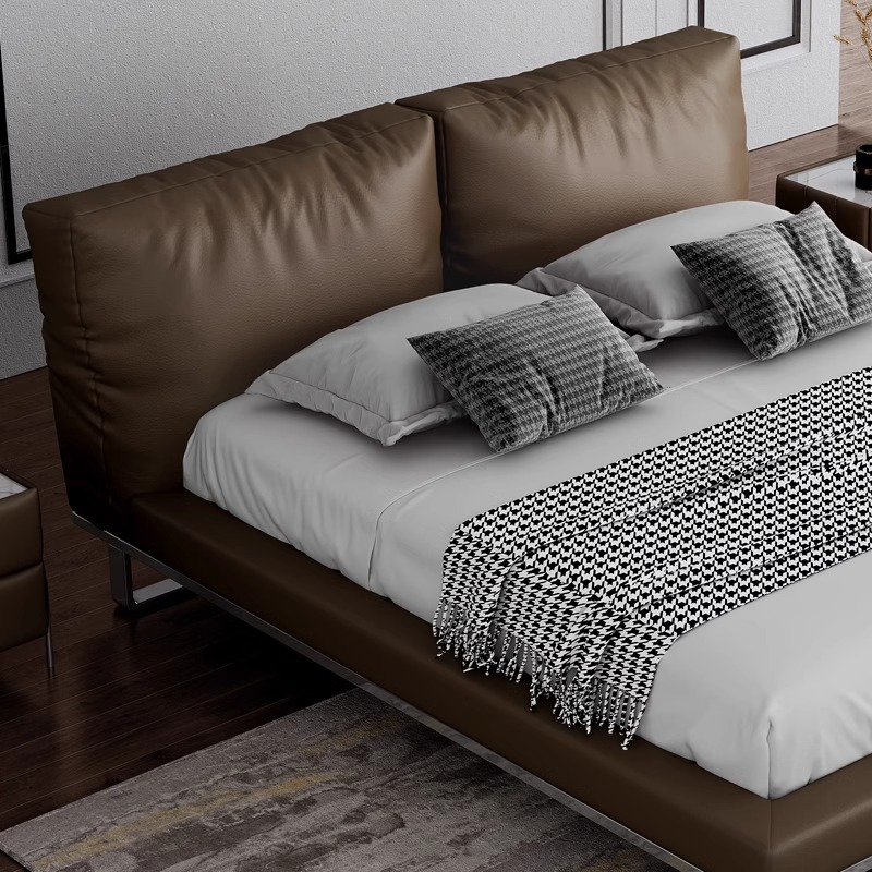 Tempat tidur kulit mewah Itali - Luxury Bags Quiet ulasan dan harga