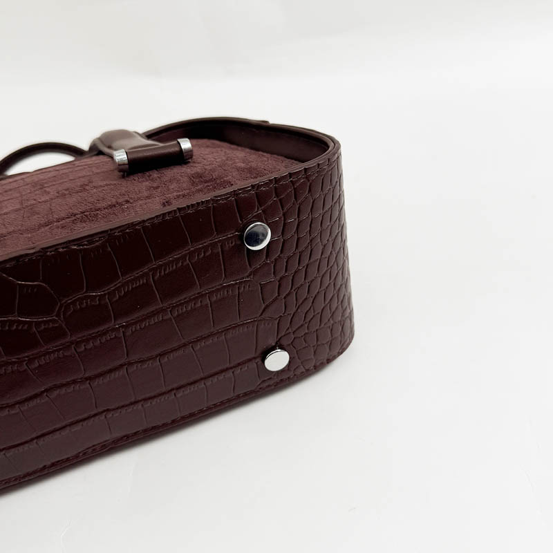 Tas Tangan Mini Boston Berteks - Luxury Bags Consignment ulasan dan harga