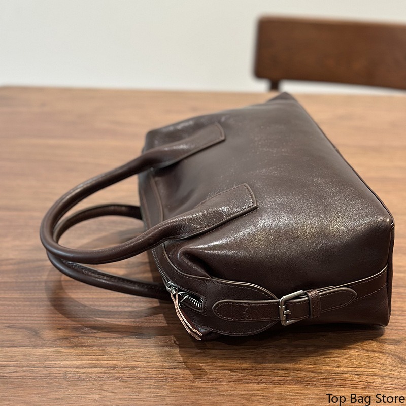 Tas Boston Kulit Asli untuk Wa - Luxury Bags Quiet ulasan dan harga