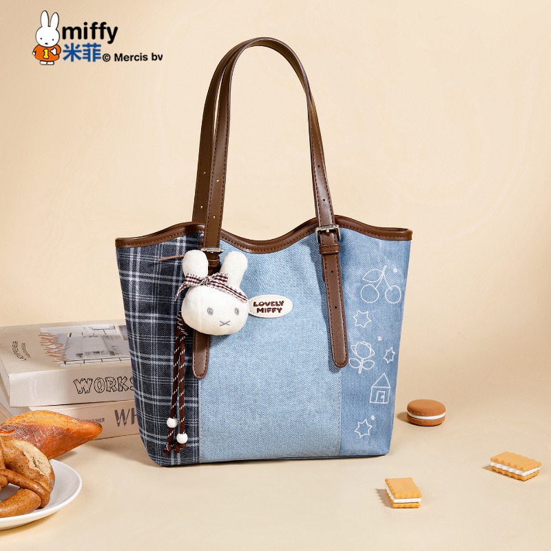 Tas Tote Koboi Motif Kotak-kot - Luxury Bags Edit ulasan dan harga