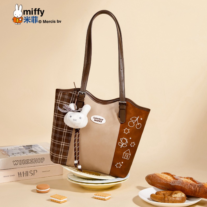 Tas Tote Koboi Motif Kotak-kot - Luxury Bags Edit ulasan dan harga