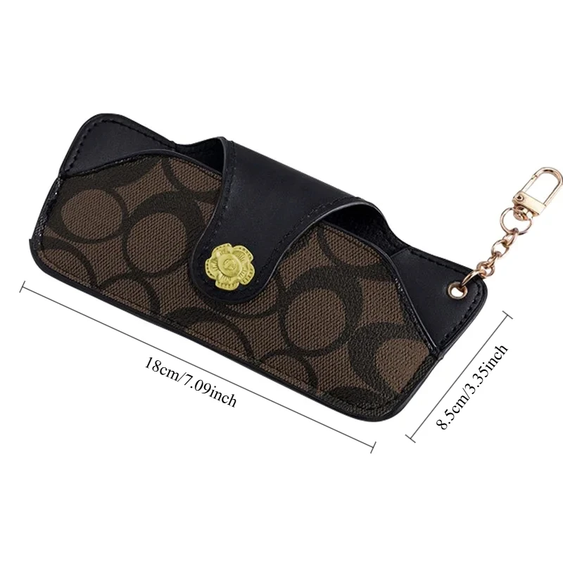 Kantong Kacamata Kulit Cetak V - Luxury Bags Consignment ulasan dan harga